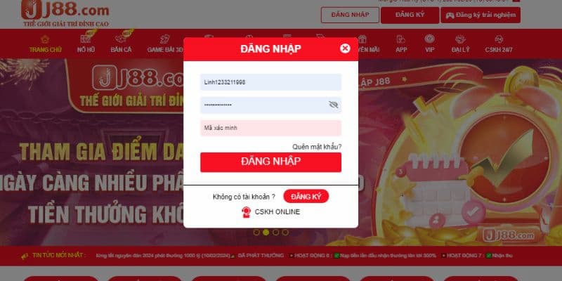 Hướng dẫn các bước tham gia nhà cái J88